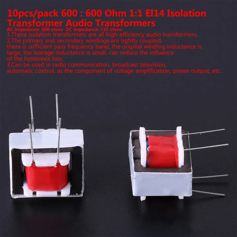 High Efficiency Audio Transformer 1:1 Isolation Transformer