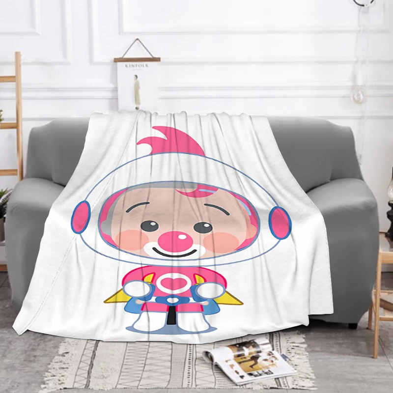 Plim Plim Cartoon Anime Blanket Custom Plaid on the Sofa Blankets Plush Furry Bedspread Bed Microfiber Bedding Throw Knee Throws 2