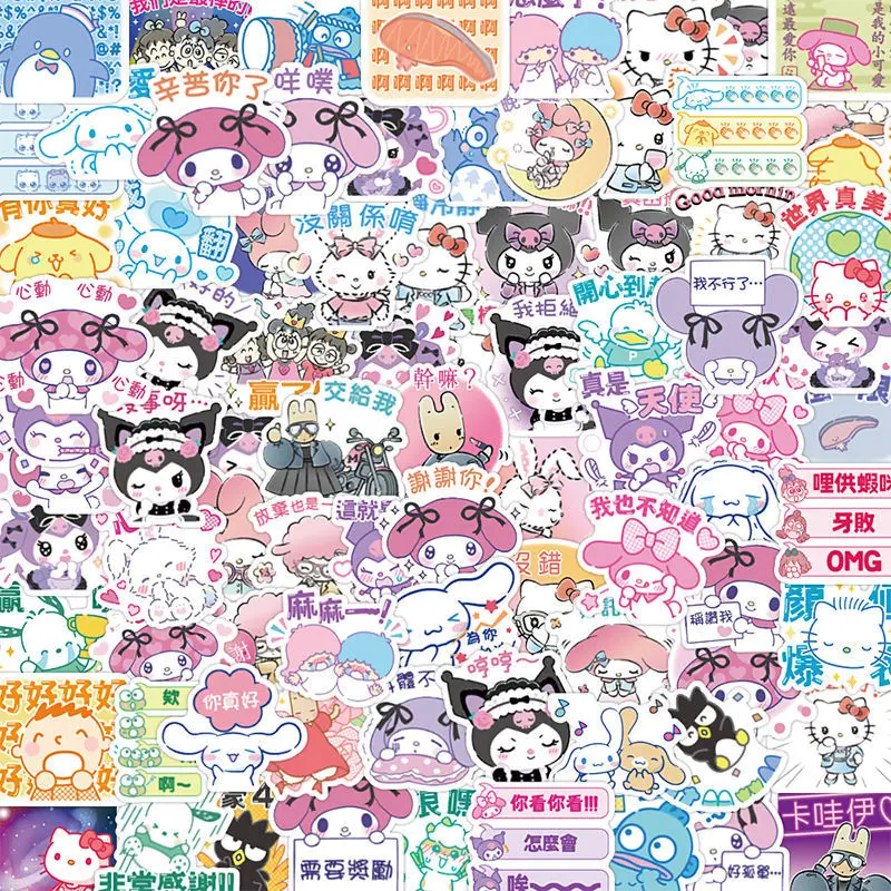 Sanrio Kuromi My Melody Cinnamoroll Journal Stickers