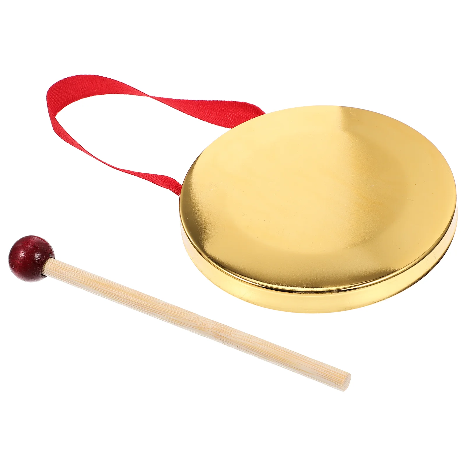 Portable Handheld Gong With Mallet Kids Percussion Toy Instrument Metal Gong For Safe Exquisite Cymbals Musical Instruments