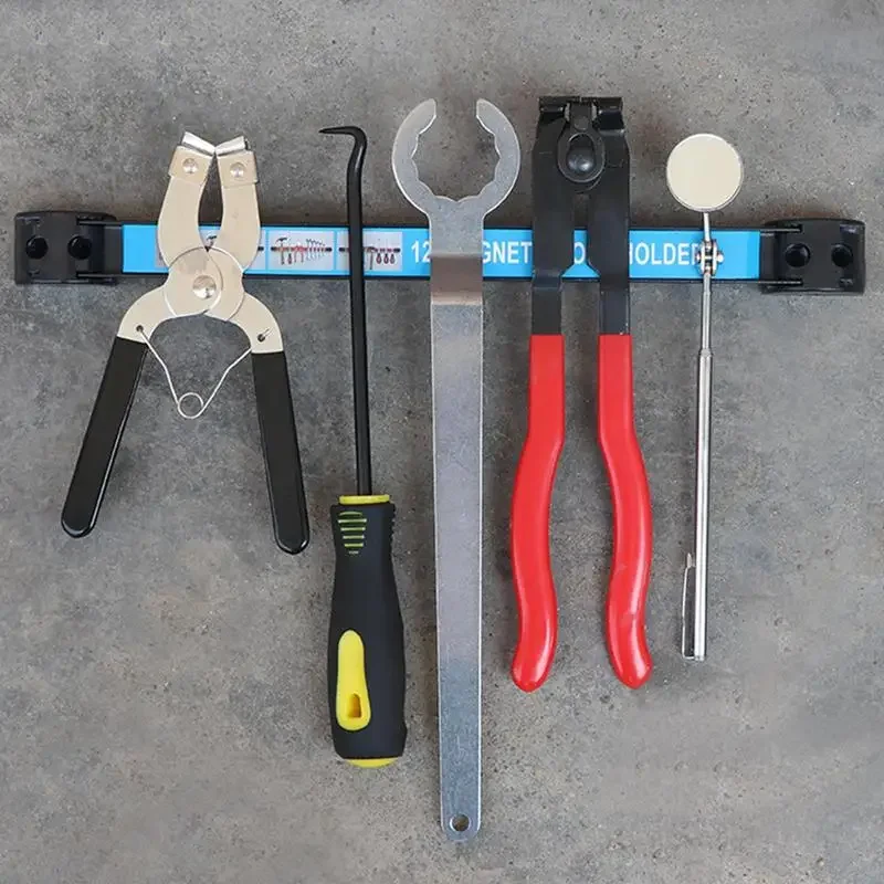 Socket Organizer Magnetic Tool Strip Heavy Duty Magnet Bar Holder Tool Organizer Large Capacity Stable Magnetic Strips