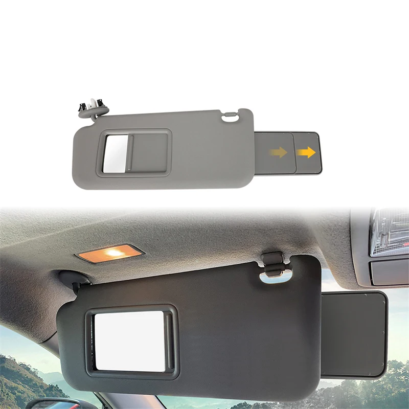 자동차 좌측 선바이저 블록 쉐이드 라이트, 도요타 RAV4 2006 2007 2008 2009 2012 자동차 부품, 회색 왼쪽 드라이버 74320-42501-B2
