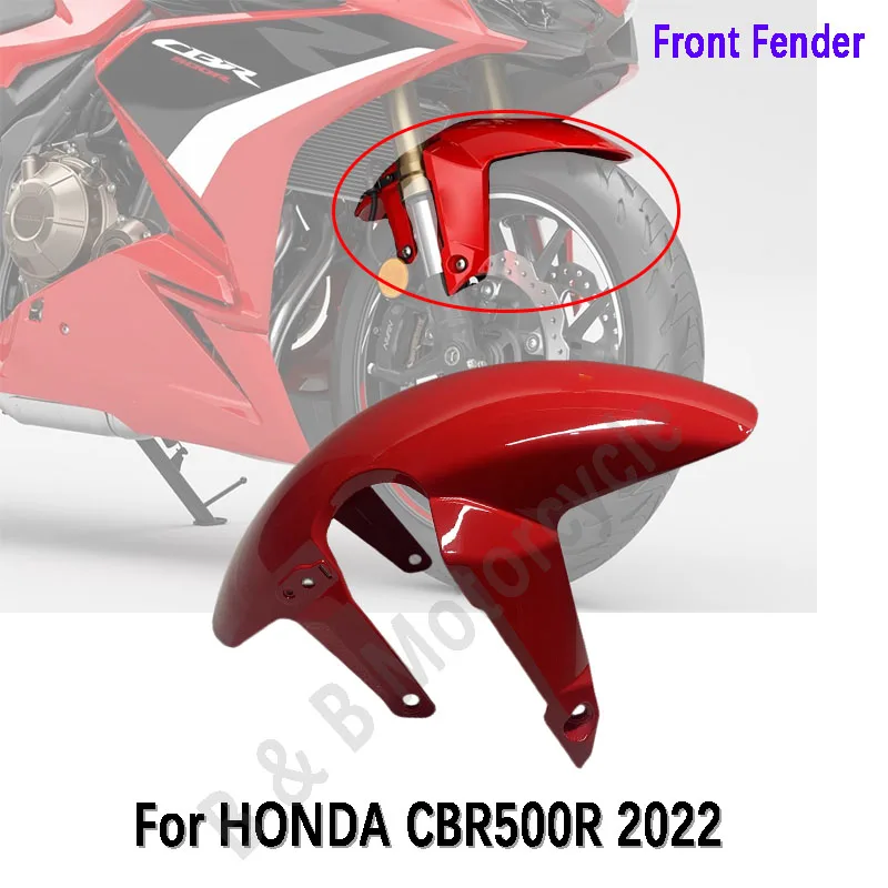 

For HONDA CBR500R 2022 Front Fender Wheel Cover for CBR 500R CBR500 R 2022 Motorcycle Splash Guard Set Red