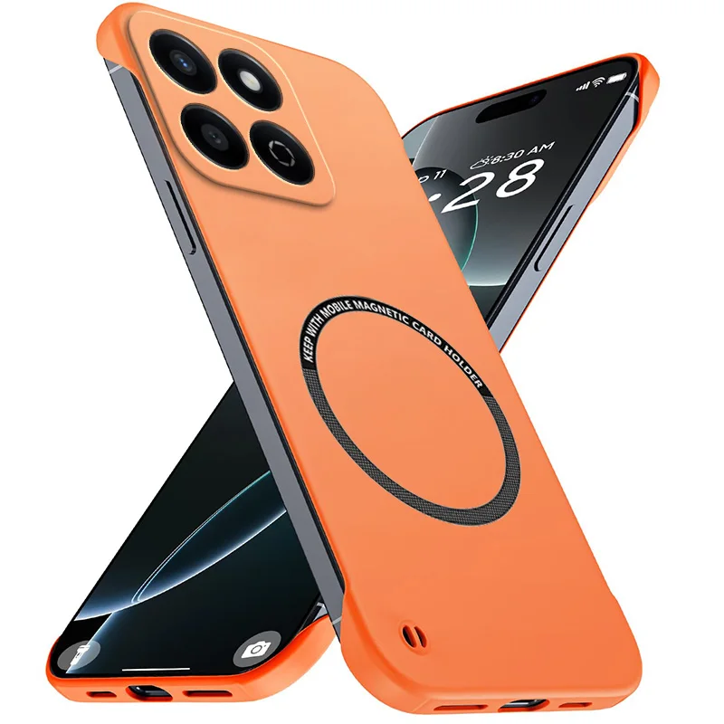 Magnetic Slim for Honor 200 Smart Play 60 Plus X6b X7c 4G 5G Frameless Phone Cases Matte Anti-Scratch PC Cover Shockproof Armor