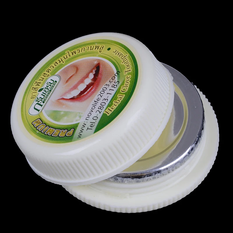Color Toothpaste 1Pc Tooth Whitening Toothpaste Remove Stain Antibacterial Allergic Natural Herbal Clove Thailand Toothpaste