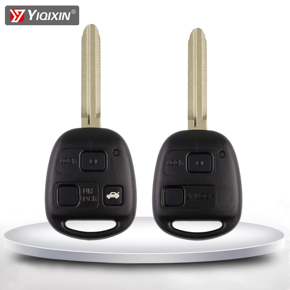 

2/3 Button Remote Car Key Shell Fob Cover Case For Toyota Corolla Yaris Camry RAV4 Prado Tarago Land Cruiser Kluger FJ Key Blade