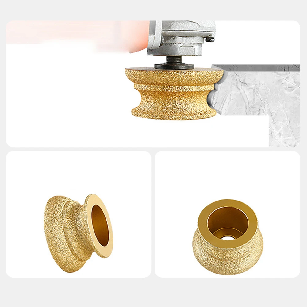 Vacuum Brazed Diamond Grinding Wheel Edge Profile Abrasive For Marble Granite Disc Carbide Metal Tungsten Steel Milling Cutter