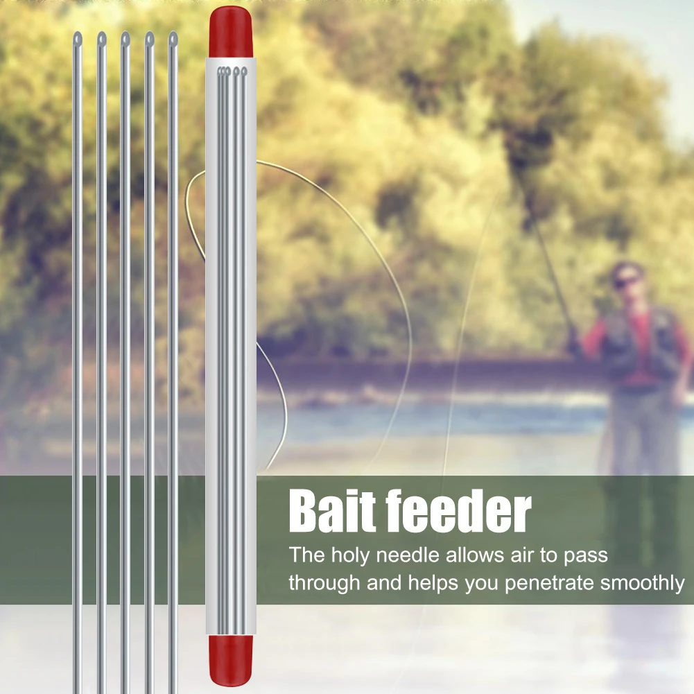 50-5PCS Quick Earthworm Hooking Needle Pins Fishing Needle Tools Worm Baiting Needle Driller No-Escaping Hook Needles