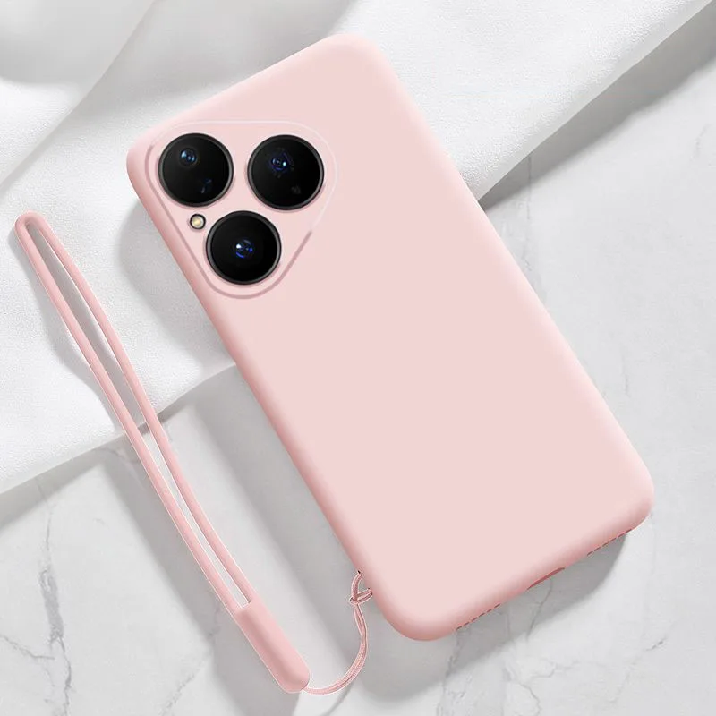 Liquid Silicone Phone Case with Hand Strap for Huawei Pura 80 Series