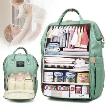 Large-Capacity Waterproof Diaper Backpack 1
