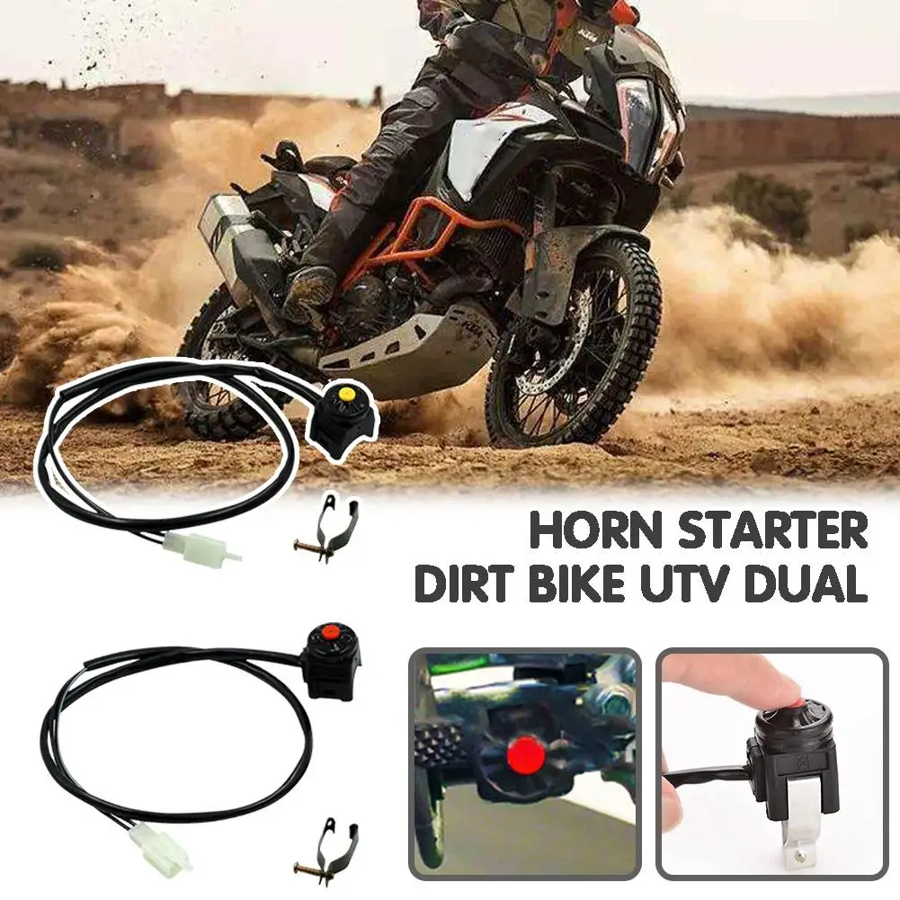 

Universal Motorcycle Kill Switch Red Push Button Horn Starter Dirt Bike ATV UTV Dual Sport For 22mm Handlebar Mounted Bars N6J3