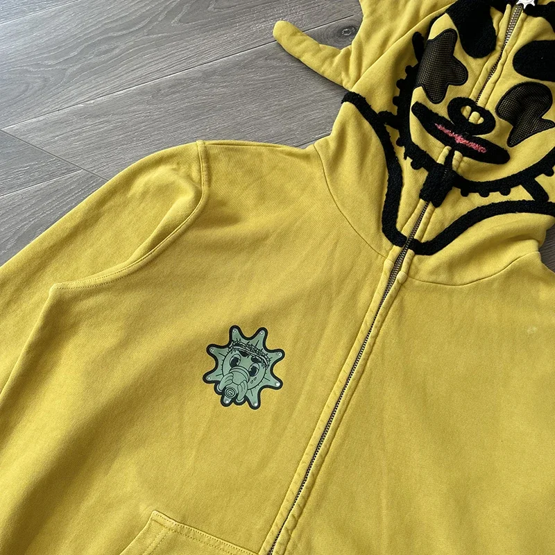 Glo Gang Renegades Full Zip Cartoon print zip-up hoodie