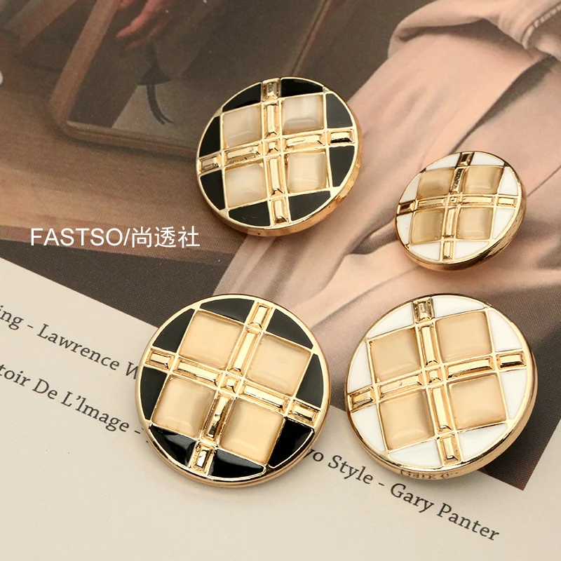 6PCS Coat Buttons for Clothing Tops Female Round Suit Buckle Metal Sweater  Luxury Coat Decorative Buttons Sewing Accessories - AliExpress