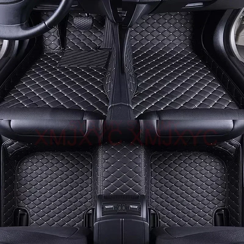 맞춤형 3D 자동차 바닥 매트, BMW X6 E71 2008-2014 F16 G06 X7 G07 6 좌석 7 좌석 인테리어 액세서리, 인조 가죽