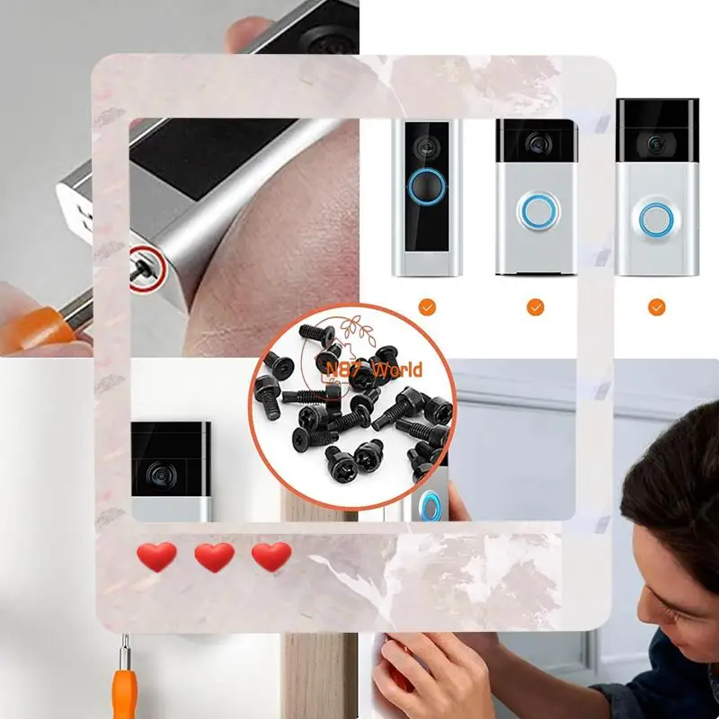 24-Hour Delivery Video Doorbell Screws,Video Doorbell Replacement Screws,Security Screws Compatible With Video