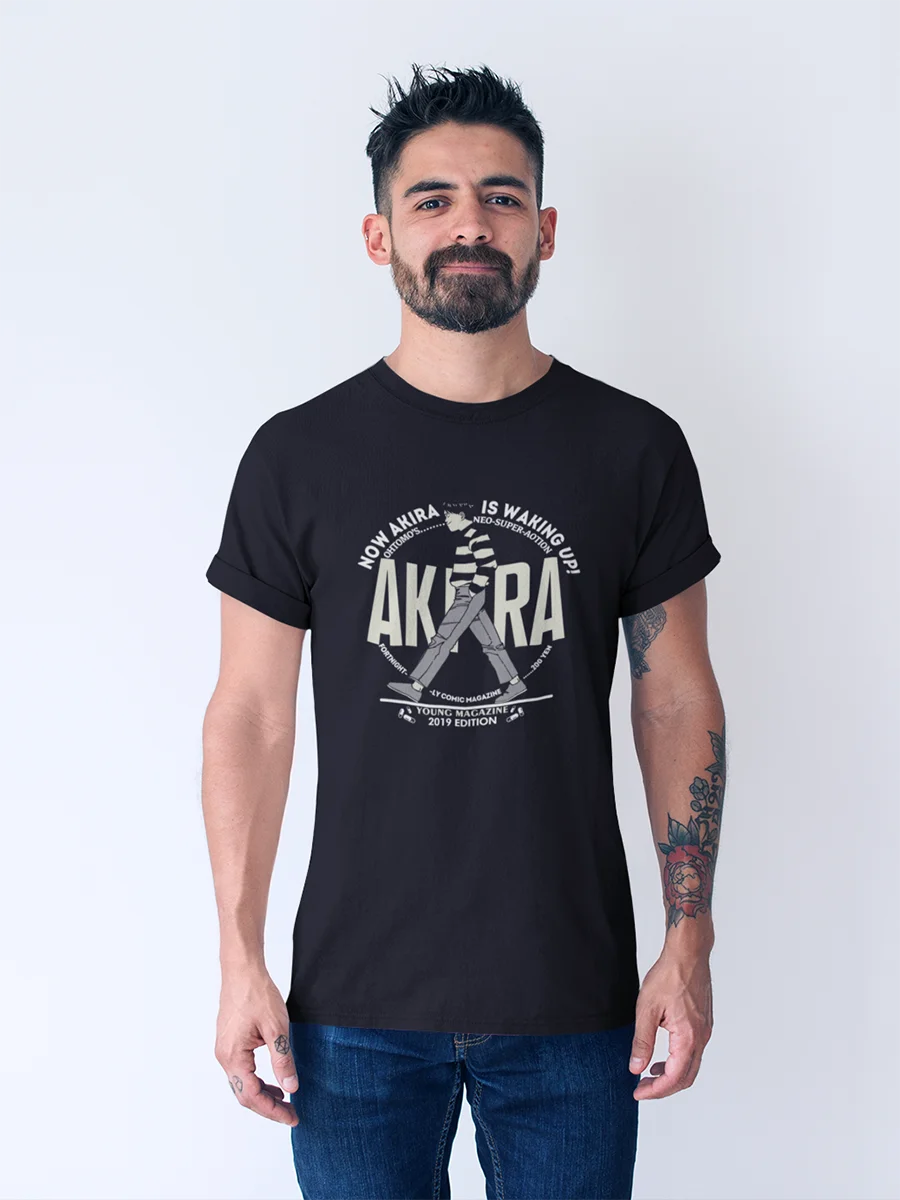 Jetzt ist Akira-Aufwachen Comics japanische Kaneda Manga Neo Tokio Retro Tetsuo Vintage T-Shirt für Mann 100% Baumwolle gedruckt plus Größe – Detail 1