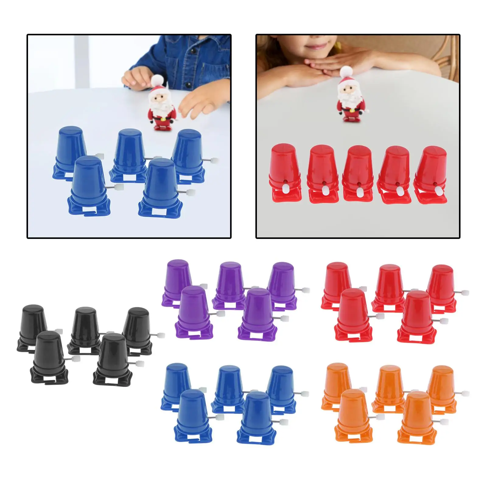 5Pcs Walking Toy Movement Clockwork Legged Robot for Education Creativity 4