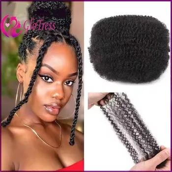 30g/50g Multi Color Afro KinkyBulk Human Hair High Quality Virgin Hair for Black Women Boho Braids Daily Party Hairstyling Use 1