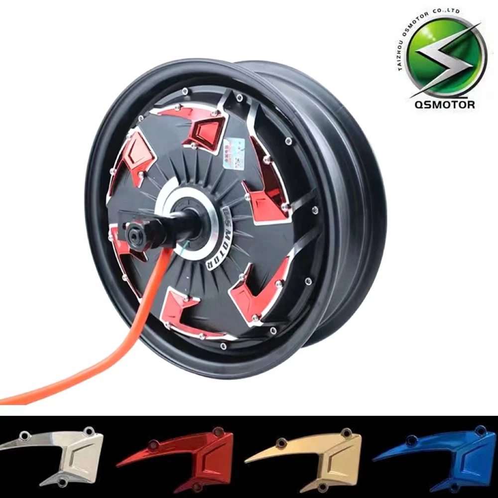 QS 12 Inch 4-generation Brushless Disc Brake Hub Motor 60-96V 1500 2000 3000W High Power Electric Scooter Rear Wheel Hub Motor