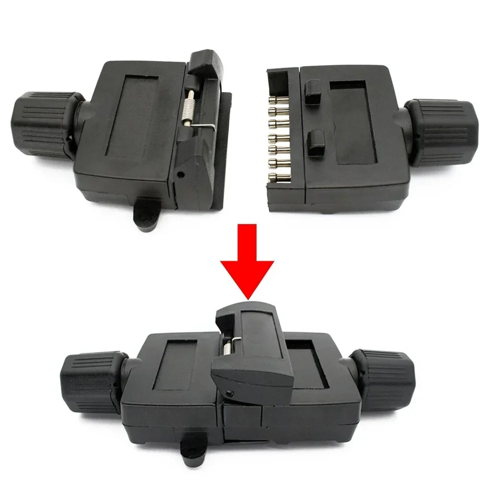 Adattatore Spina 7 Pin Tondo Per Rimorchio - Connettore 12V Per Gancio Traino, Universale - 4