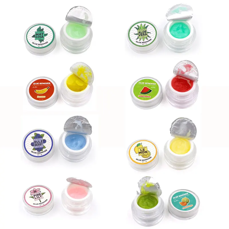 5g Fruit Flavour Eyelash Glue Remover Zero Stimulation Quick Removing Fragrancy Smell Cream Eyelash Extensions Makeup Tools 2
