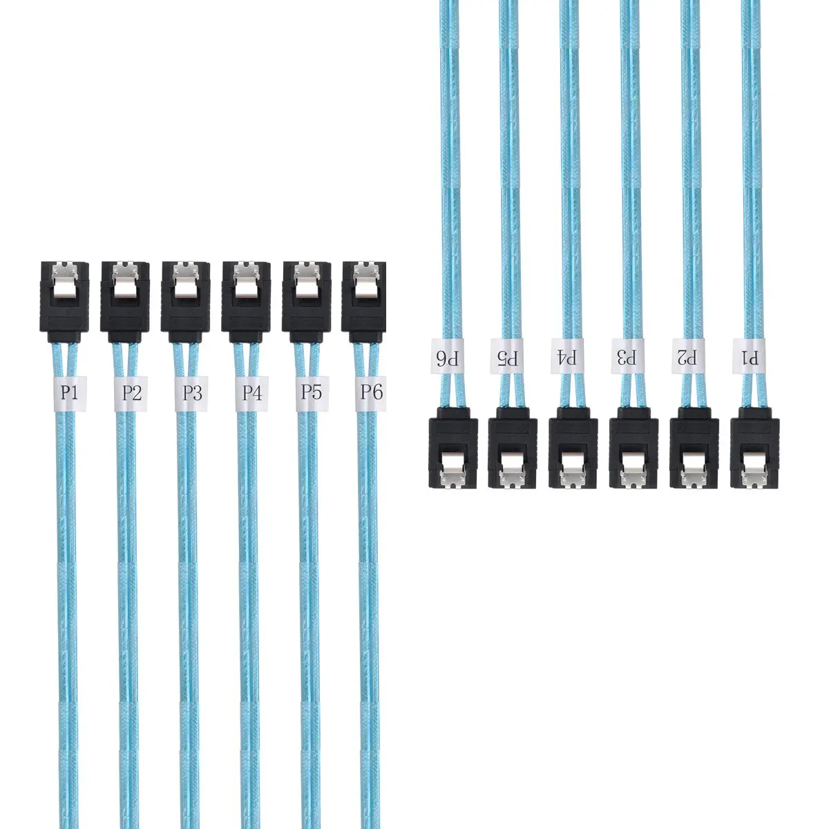 

Cablecc NGFF внутренний 6 SATA 7pin к 6 SATA 7pin целевой SSD жесткий диск 6 Гбит/с Raid кабель для сервера данных 50 см