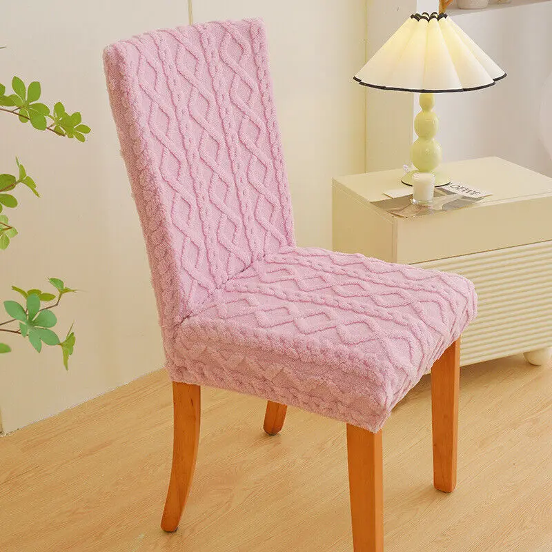 

Soft Elastic Slipcovers Chair Protector Stretch Slipcover Office Living Room Thicken Jacquard Velvet Chair Seat Backrest Cover