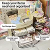 Cosmetic Storage Box Large Capacity Transparent Drawer Jewelry Makeup Storage Box Multi-layer Multi-functional Desktop Organizer 3