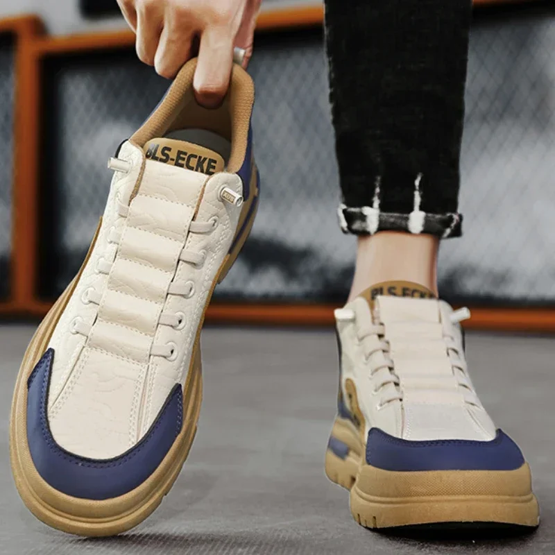 Shoes for Men Comfortable Lace Up Flat Men's Casual Shoes Outdoor Men's Sneakers Fashion Sport Vulcanized Shoes Male 2024 5