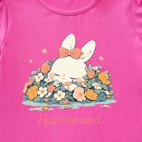 Cartoon Outdoor 2024 New Style Purple T-shirt Boy Girl Baby Short Sleeve Print Clothes Children Kid Summer Trendy Hipster Casual 3