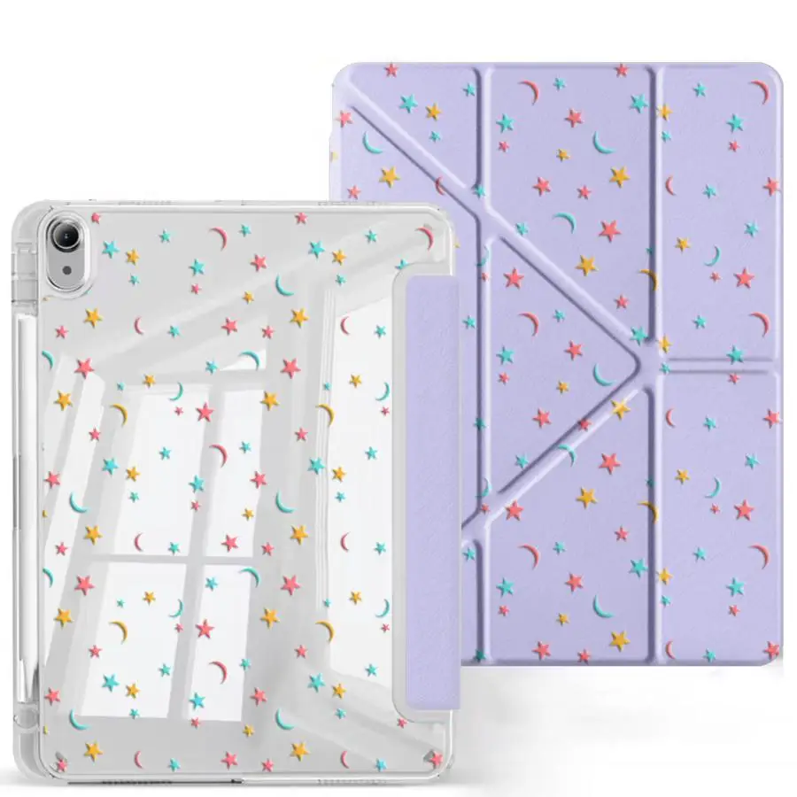 Pastel Y-Fold Tablet Case with Holder and Cover