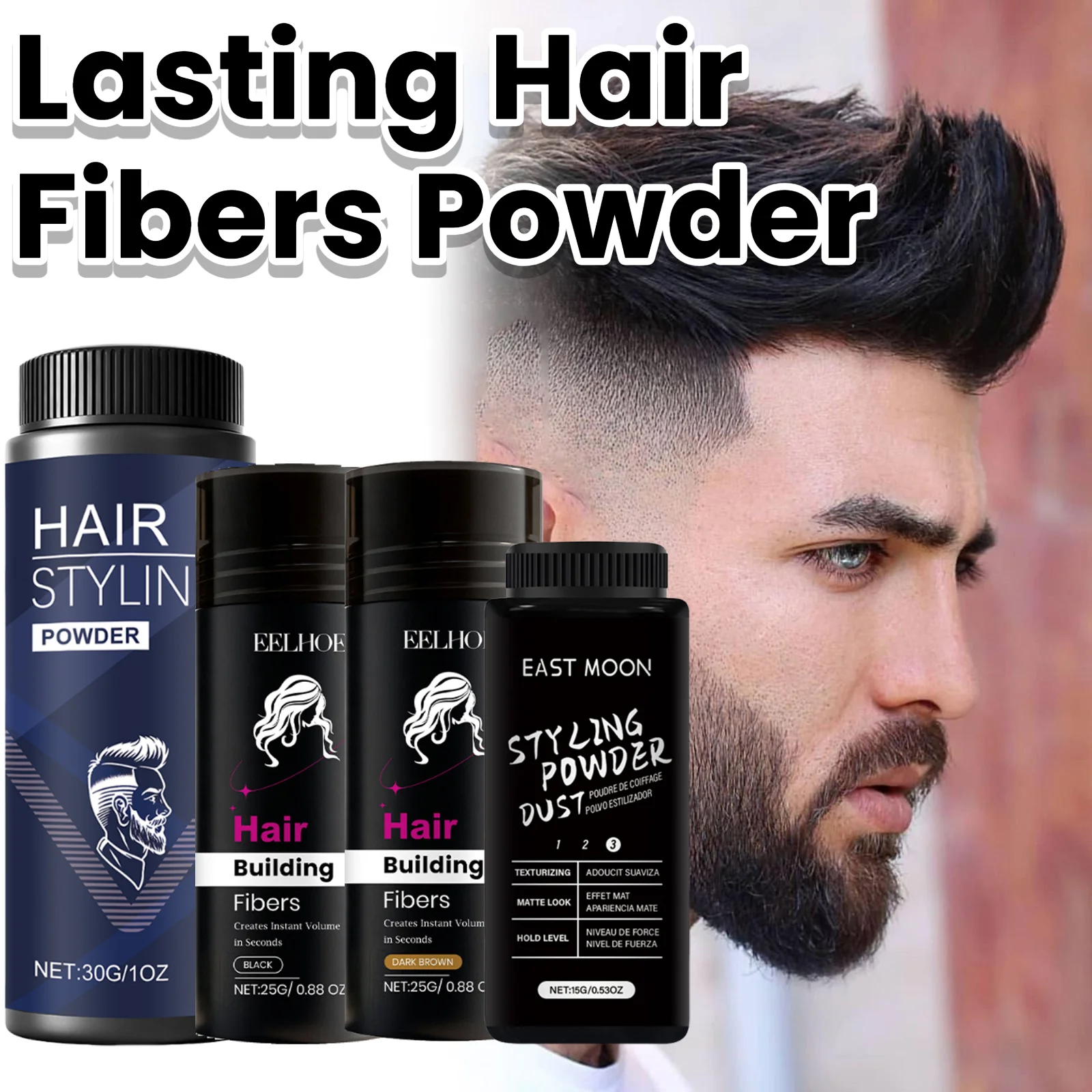 Unisex Hair Powder Fluffy Increase Hair Volume Mattifying Powder/Finalize Hair Design Styling Shampoo Hair Powder For Women Men
