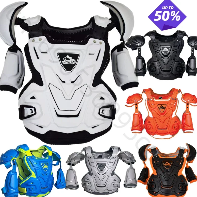 Adult Motorcycle Armor Chest Back Body Kid Motocross Off-Road Protective Gears Vest Jacket Biker Cycling Waistcoat Chaqueta Moto