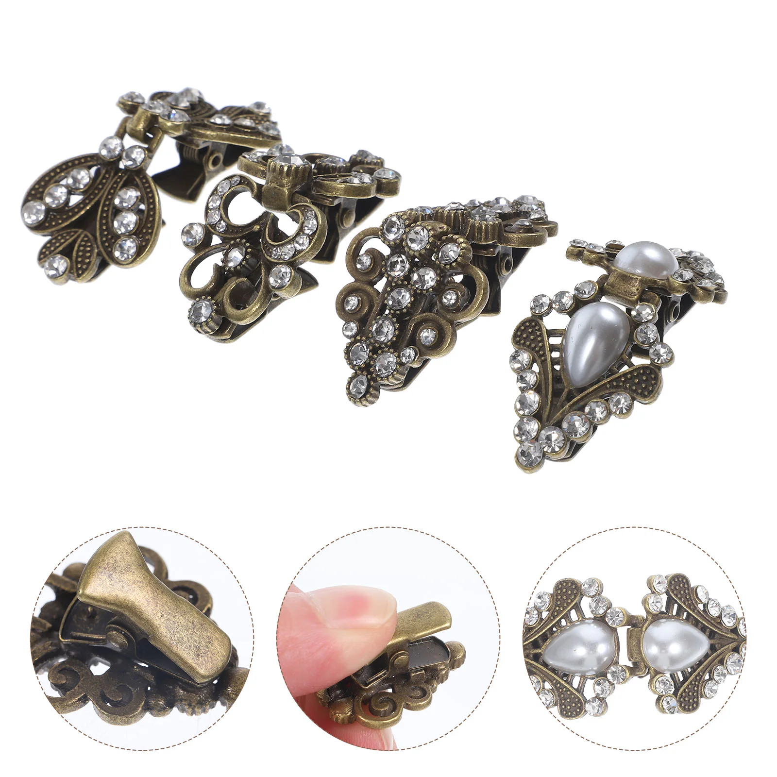 

4 шт., женские вечерние платья с зажимом для свитера