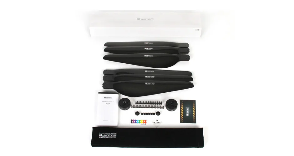 T-Motor CF 26*8.5" 3 blades Prop - CW+CCW 6 blades Carbon Fiber prop self-locking adapter for Multirotors X8 frame 16