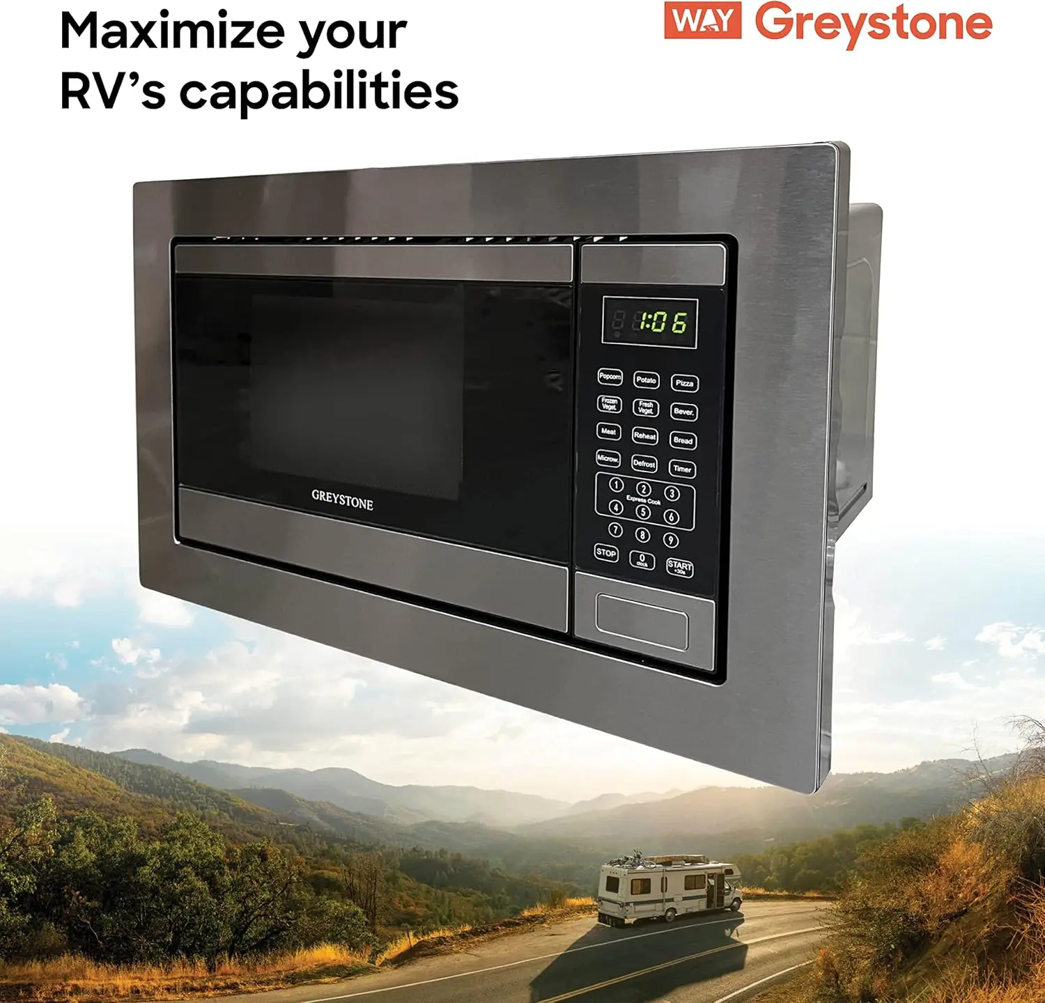 0.9 Cubic Foot, Built-In Microwave, Digital Touchpad, LED Display, Includes Trim, Stainless Steel 4