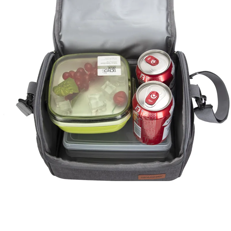 Insulated Lunch Bag Portable Student Waterproof Handbag Food Beverage Fruit Cooler Ice Bags Office Worker Bento Bag