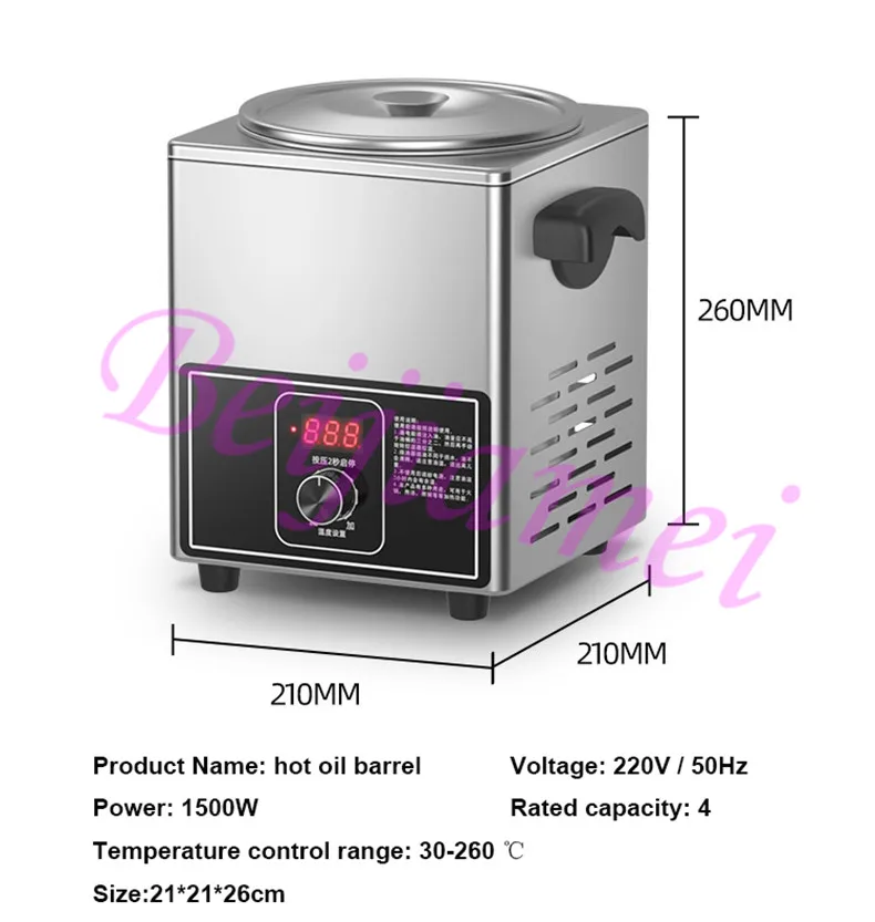 4L Commercial Small Oil Heater Pot Oil Sprinkling Sauerkraut Fish Noodles  Machine Heating Oil Artifact Constant Temperature - AliExpress