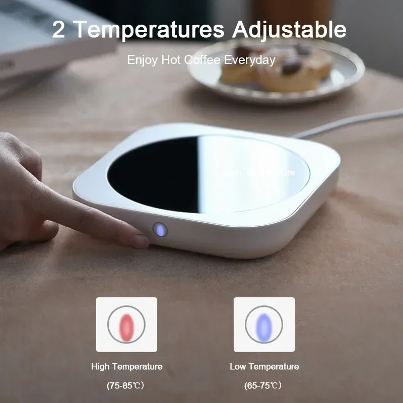 New Coffee Mug Warmer for Milk Tea Teapot Electric Heating Cup Plate High Temperature 80 Degree Celsius for Home Office Desk Use 3