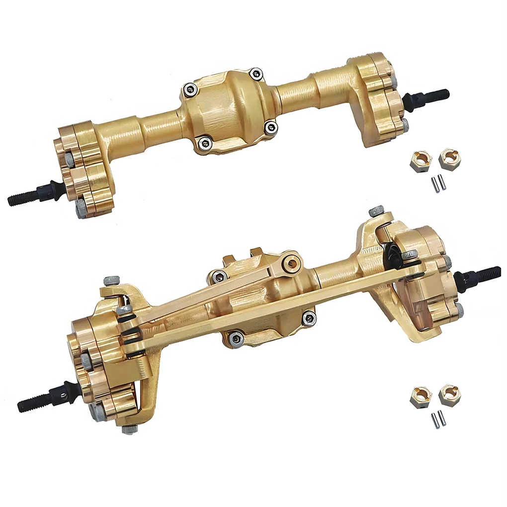 1/24 Brass Complete Front Rear Axle For FMS FCX18 FCX24 RC Car Part RC Car Accessories Replacement Parts RC Upgrade Part