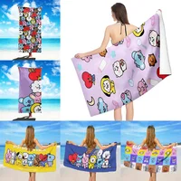 Beach Towel Microfiber Sand Free Quick Dry Soft Sandproof Pool Towels Gift for Cartoon B-B-BT21 Women Travel Shower 1