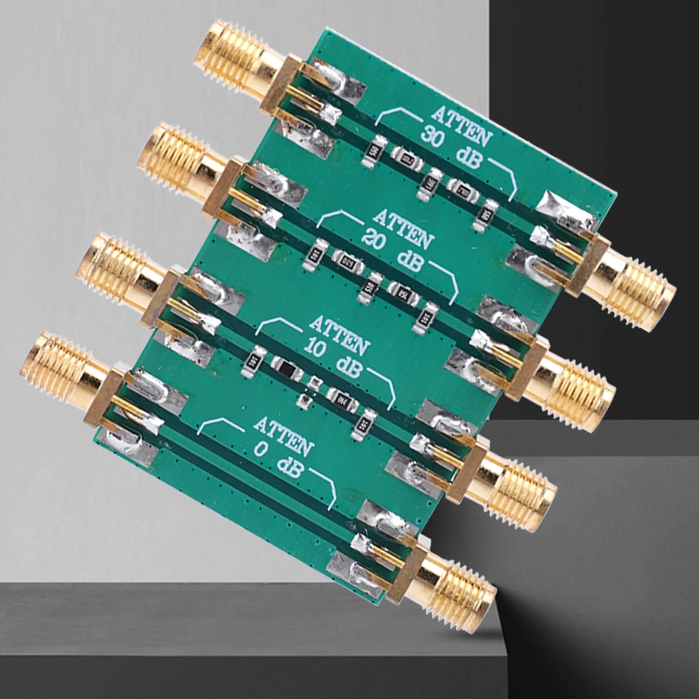 DC-4.0GHz Fixed Attenuator Module SMA Double Female Head RF Attenuator Board 0dB 10dB 20dB 30dB RF Power Signal Attenuator 200mW