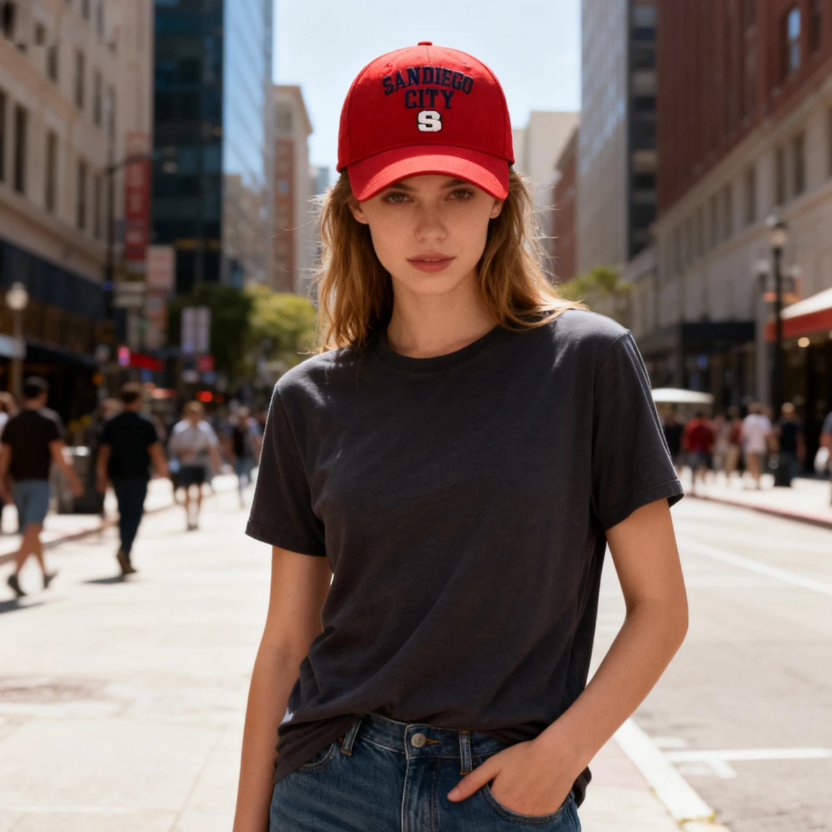 Hard-Brimmed Baseball Cap for Women 2025 New Style Deep Crown Wide Brim Large Head Circumference Face-Slimming Duckbill Cap for Men Sun Protection Hat for Hiking