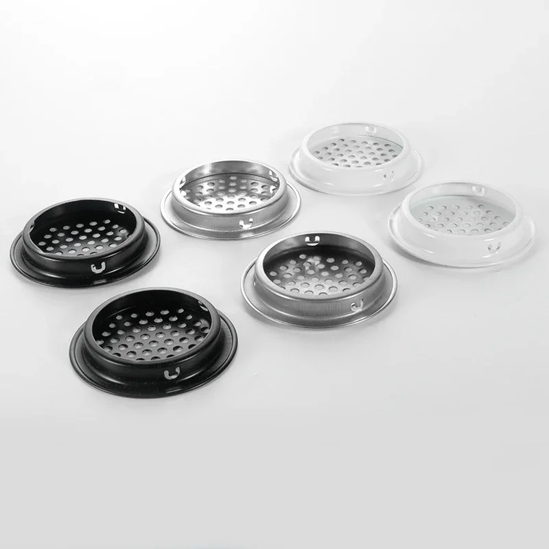 10PCS Stainless Steel Vent Hole Wardrobe Shoe Cabinet Motor Main Machine Ventilation Heat Dissipation Decorative Cover Circular