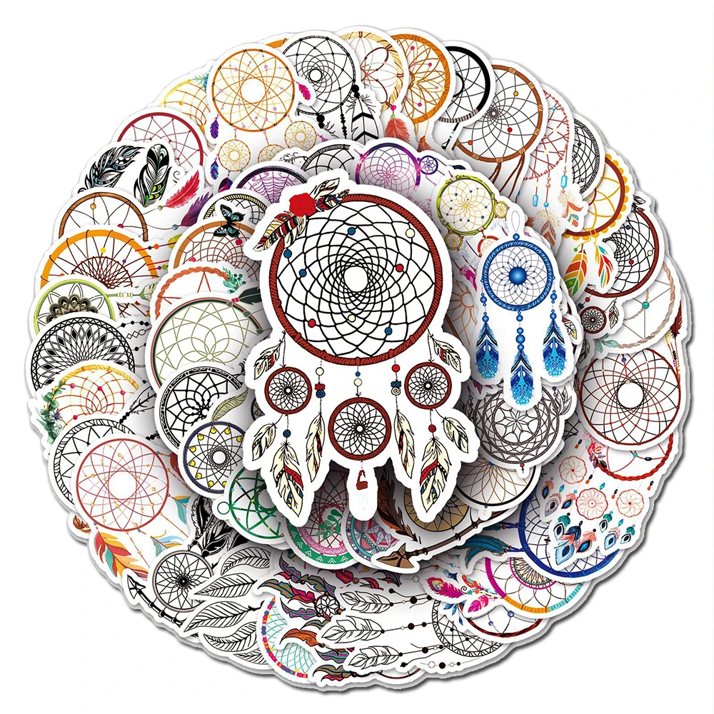

10/30/50PCS Classic Dreamcatcher Stickers Cartoon Graffiti Decals DIY Laptop Suitcase Notebook Motorcycle Sticker Kids Toy Gift