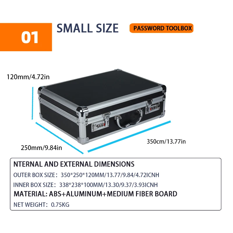 Tool Boxes, Digital Combination Locks, Portable, Aluminum Alloy, Instruments And Equipment, Models,Safes, Hardware Tools 6
