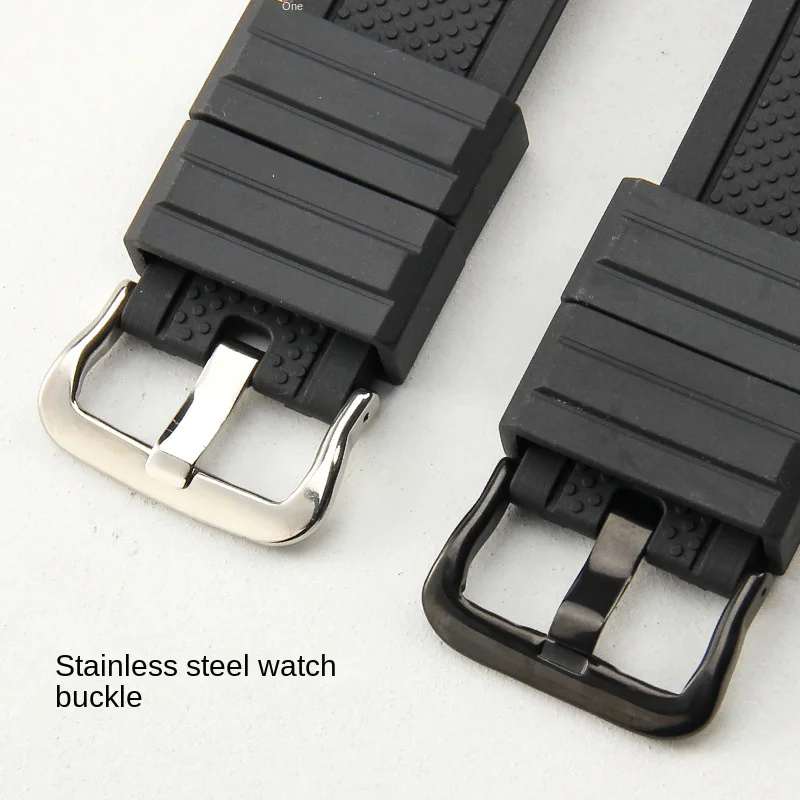 High Quality Silicone Watch Band Straps Men's Waterproof Rubber Sports Wristband  Fits Casio G-SHOCK Connector 14*26mm with tool