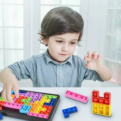 Silicone Russian Puzzle Blocks Finger Toys Push Bubble Sensory Toy for Kids and Adults Tangram Jigsaw Educational Toy to Child