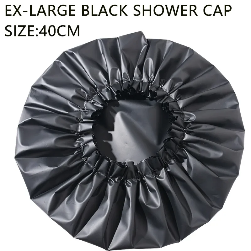 Shower Cap Large Adjustable Reusable Waterproof Bath Caps for Dreadlocks Women Girls Braids SPA Long Hair Bathroom Hat 3