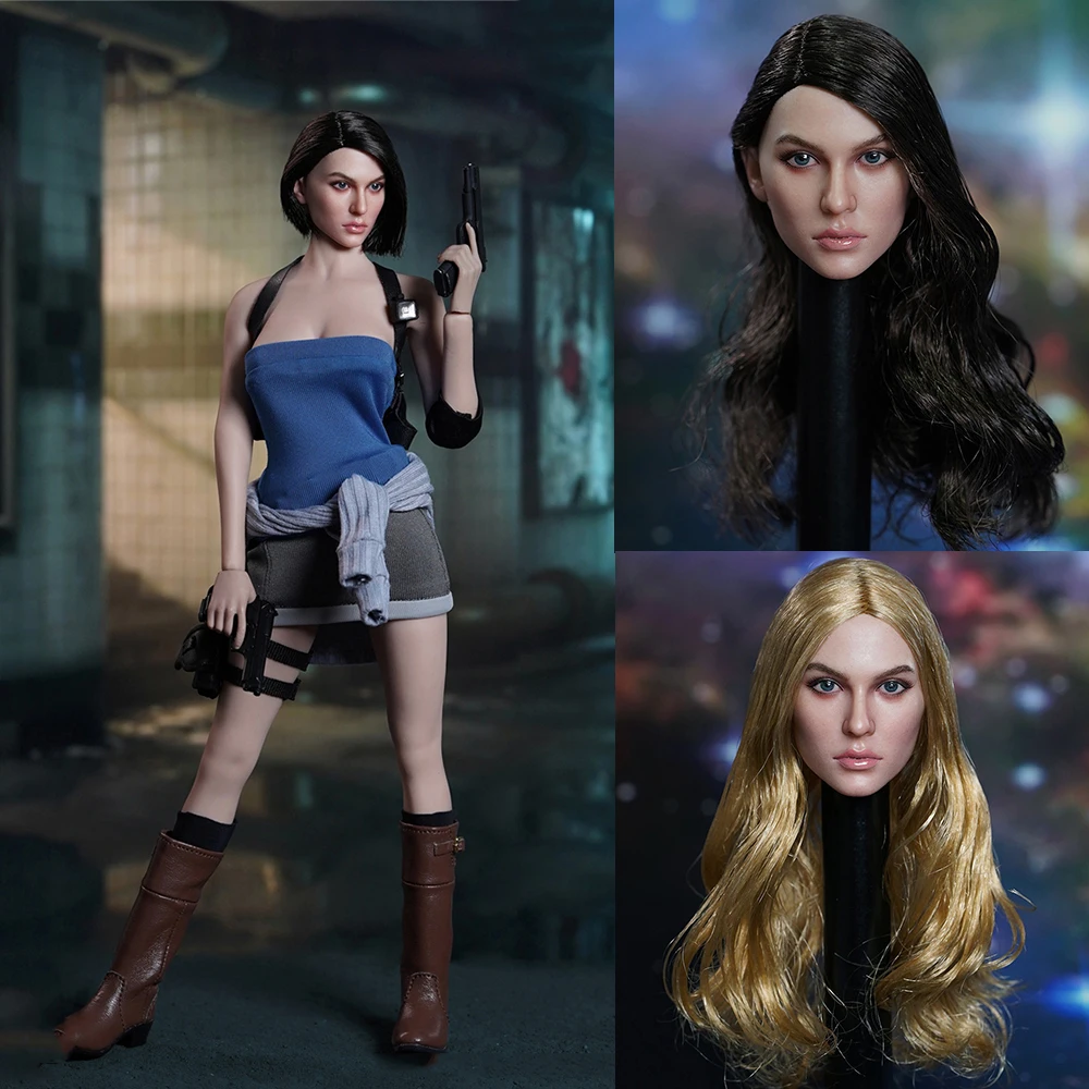 Super Duck Sdh025/C026 1/6 Jill Head Carving Alpha Team Membro Delle Forze Speciali Della Polizia Uniforme Sexy Per 12 Pollici Corpo Abbronzante